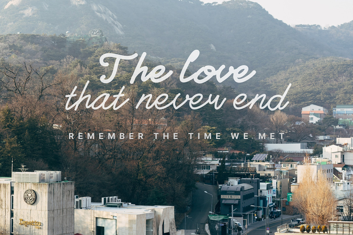 WooSeong - a Script Handwritten Font, a Handwritten Font by BeadyLab (Photo 8 of 9)