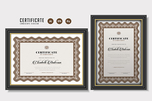 040. Trendy Certificate Template