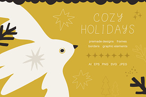 Cozy Holidays | Christmas Clipart