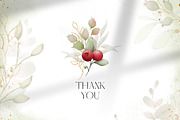 CRANBERRY CHRISTMAS watercolor set, a Decorative Illustration by Yuliia Lashevska (Thumbnail 13 of 13)