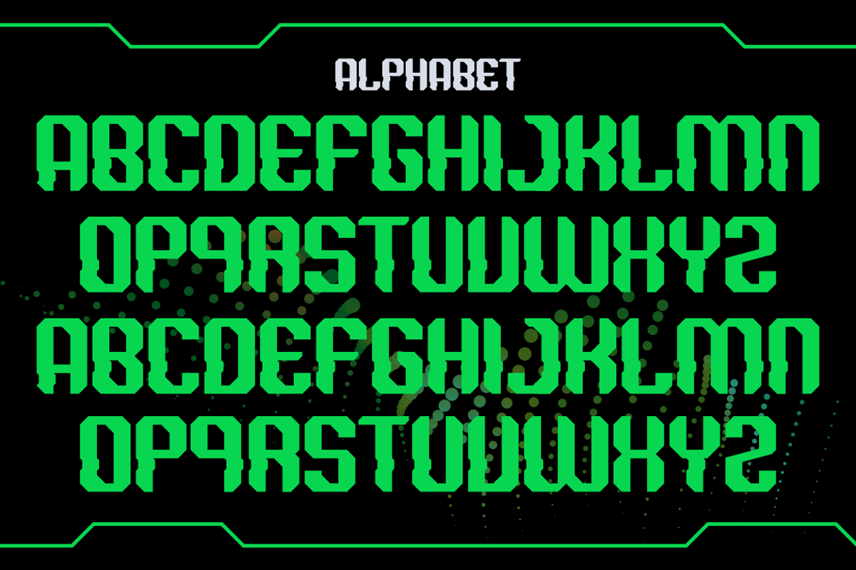 Digital Caliper-Futuristic Typeface, a Handwritten Font by MaikoHatta (Photo 3 of 9)