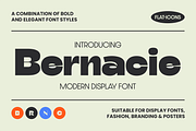 Bernacie – A Modern Display Font, a Font by Graphue (Thumbnail 1 of 9)
