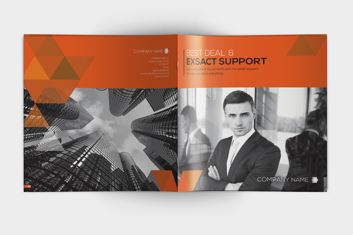 Indesign Red Theme Square Brochure, a Brochure Template by RudanStudio (Photo 4 of 13)