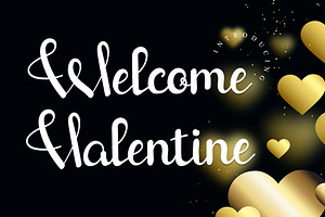 Welcome Valentine, a Handwritten Font by Gia Letter