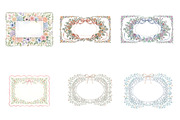 Watercolor Flower Frame Clipart, an Illustration by GatewayDesign (Thumbnail 2 of 3)