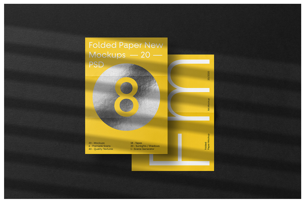 Folded Paper Mockups, a Mockup by Mr.Mockup™ (Photo 10 of 13)