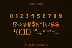 Rodeo Moon A Western Slab Serif Font