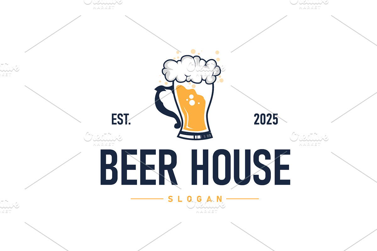 Vintage craft beer logo design, a Branding & Logo Template by Maylianaw28