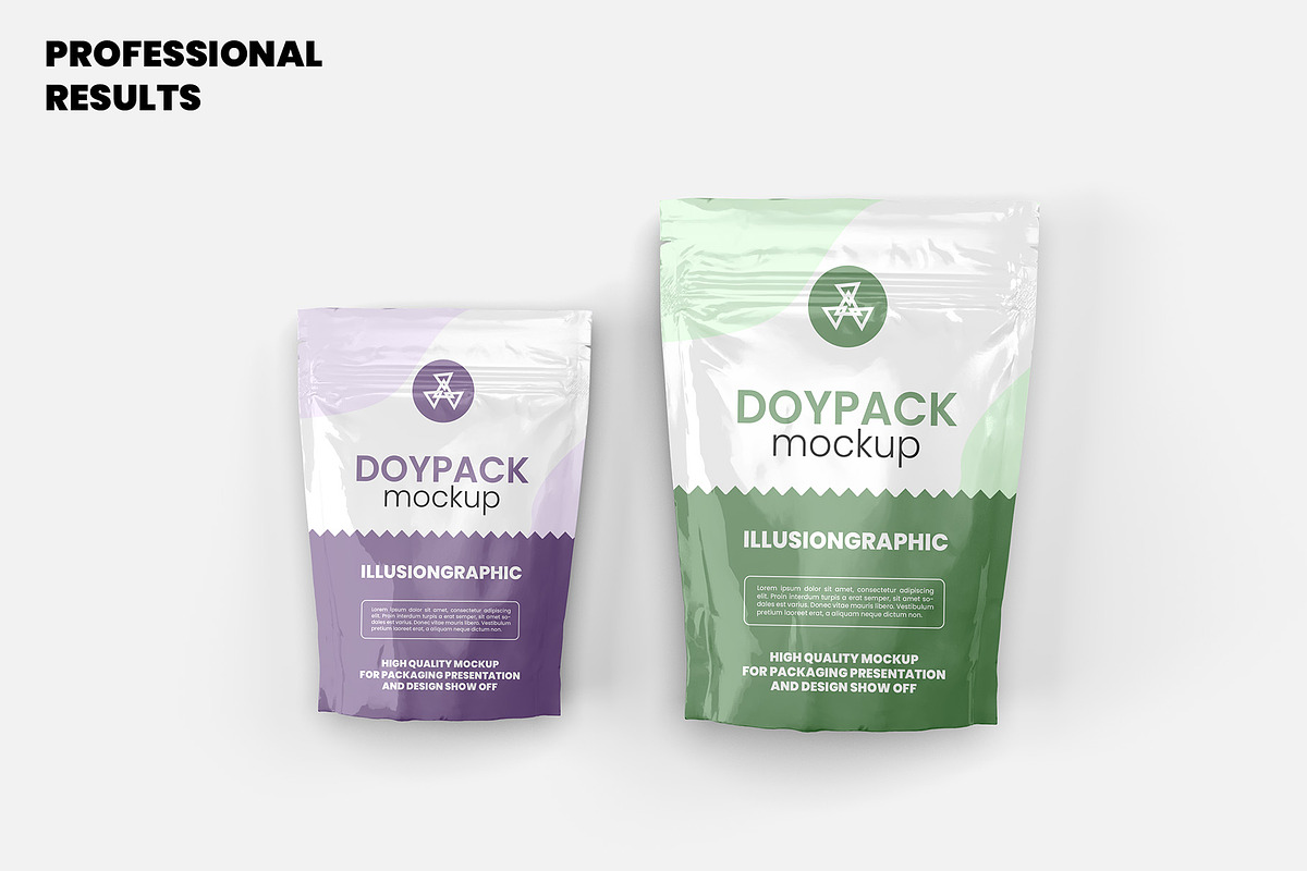 Doypack Mock-up - 9 Views, a Packaging Mockup by Illusiongraphic (Photo 8 of 19)