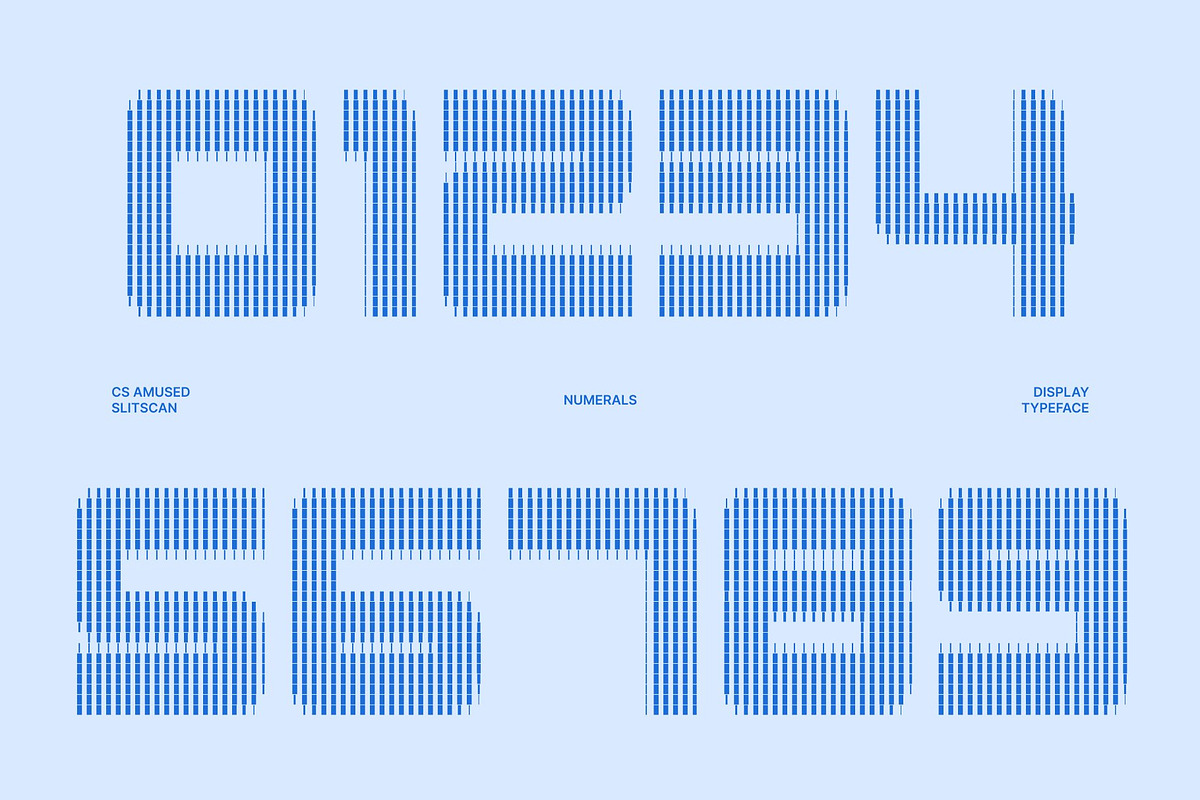 CS Amused Slitscan, a Sans Serif Font by Craft Supply Co. (Photo 5 of 8)