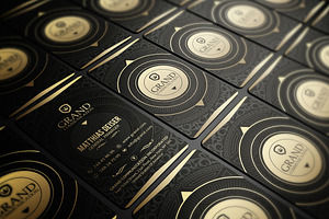 Gold And Black Business Card