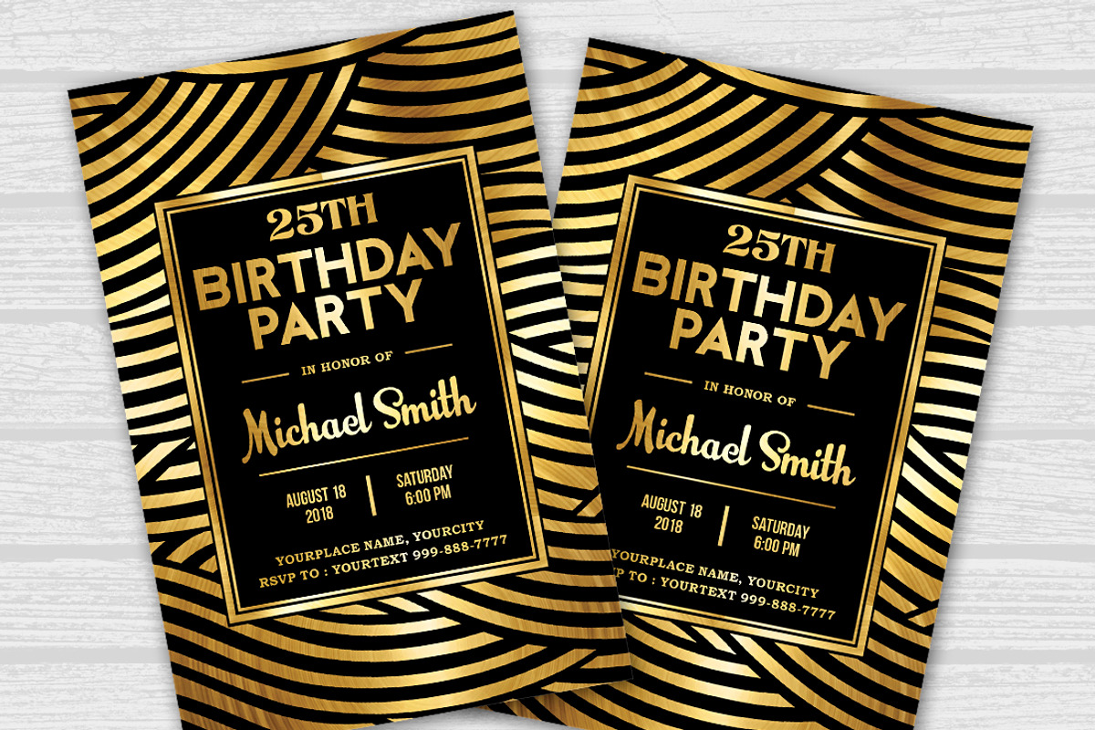 Birthday Party, an Invitation Template by DesignWorkz (Photo 2 of 2)