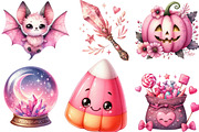 Pink Halloween Sublimation Clipart, an Illustration by Designking (Thumbnail 3 of 4)