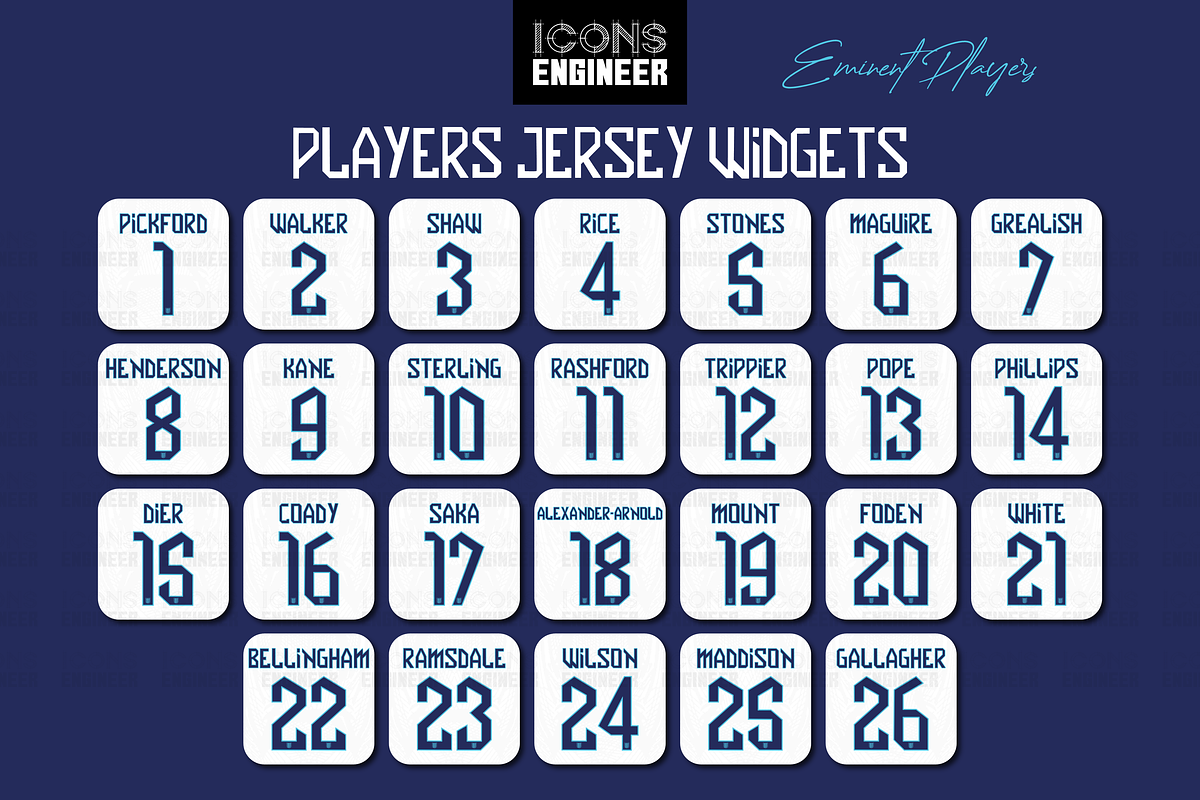 England Theme Pack | Home Kit, an Icon by IconsEngineer (Photo 6 of 11)