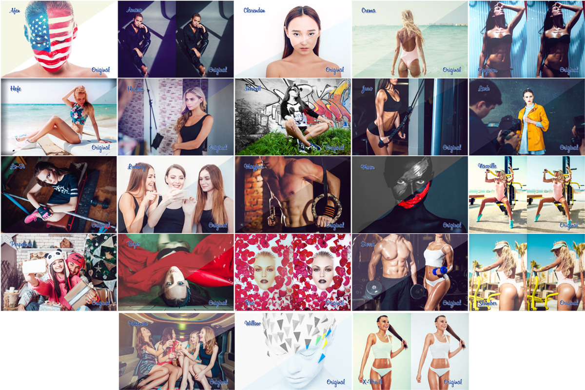 Photoshop Actions 23 InstaFilters, an Action Add-On by Freeman Studio (Photo 2 of 26)