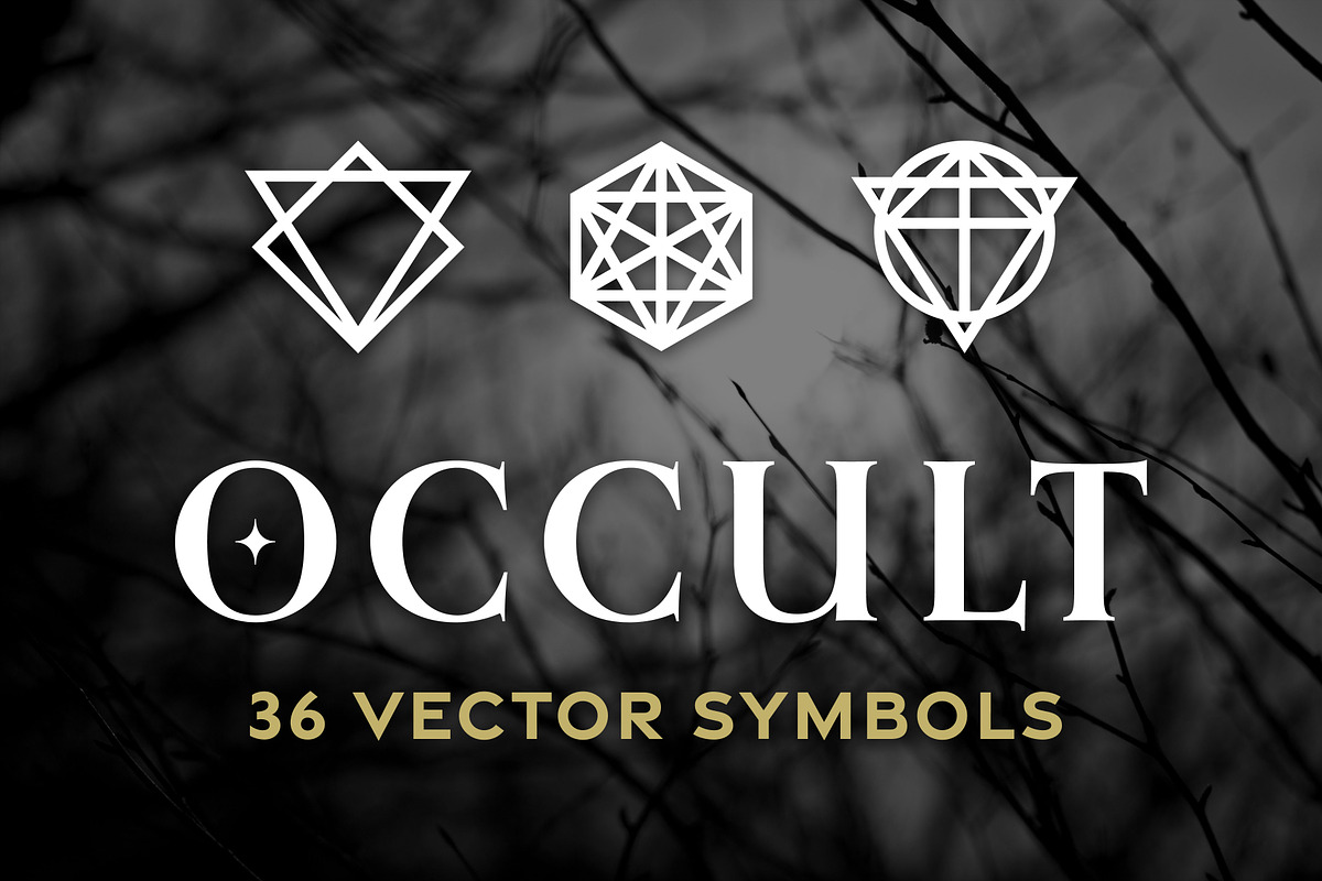 Occult - 36 Vector Symbols + Photos, an Object Graphic by Sick Optix (Photo 1 of 10)