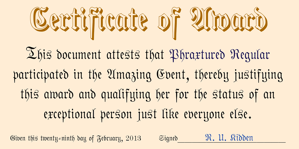 Phraxtured, a Blackletter Font by Ingrimayne Type (Photo 2 of 6)