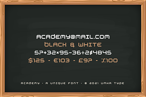 Academy Display Font