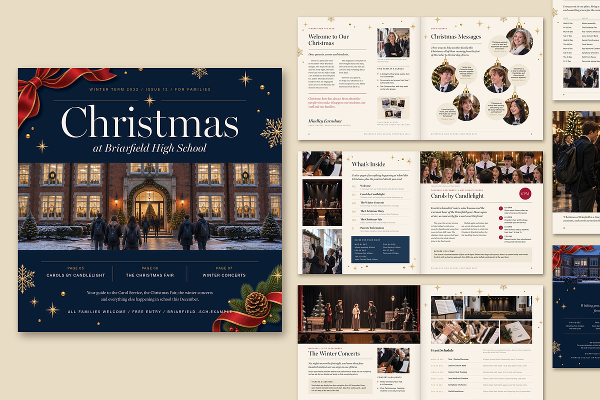 Square School Christmas Magazine, a Brochure Template by BrandPacks (Photo 5 of 5)