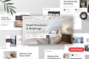 Hotel Booking PowerPoint Template, a Presentation Template by MtvtdArt