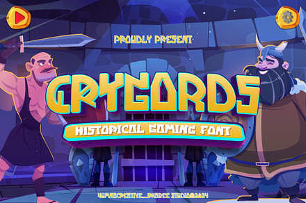 Crygords - Historical Gaming Font, a Font by Dhabee