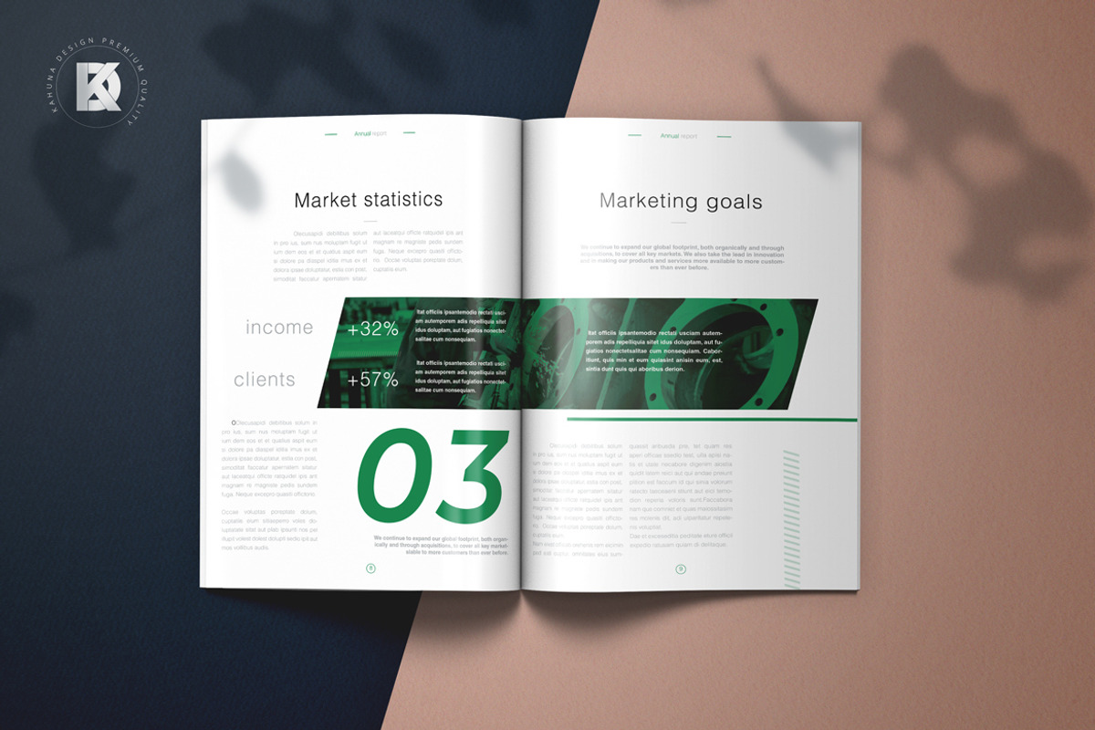 Annual Production Corporate Report, a Stationery Template by Kahuna Design (Photo 5 of 10)