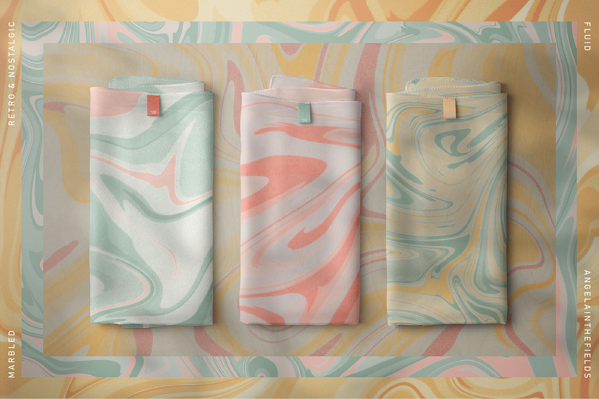 Spring Summer Marbling Textures, a Texture Graphic by angelainthefields (Photo 7 of 9)