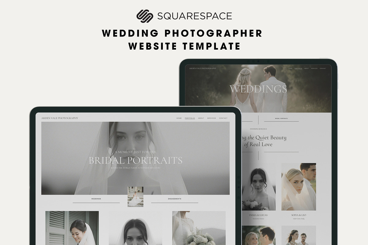 Squarespace Photographer Website, a Squarespace Template by Mockup Art Atelier (Photo 1 of 14)