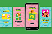 Summer Ice Cream Instagram & Canva, a Social Media Template by Attype (Thumbnail 3 of 4)