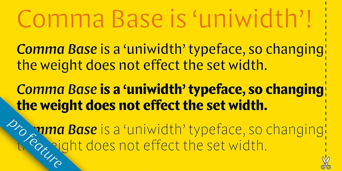 Comma Base, a Sans Serif Font by Martin Majoor (Photo 4 of 9)