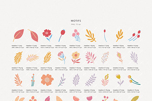 Meadow Flowers Patterns & Elements