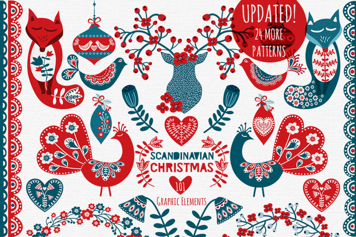 20% OFF! Scandinavian Christmas Pack, an Illustration by Chus Moreno Studio (Photo 1 of 14)