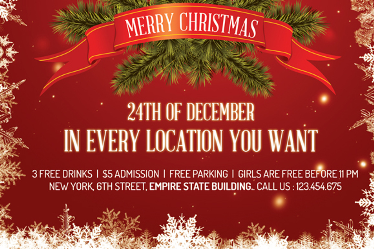 Christmas - Flyer Template, a Flyer Template by Foos (Photo 4 of 4)