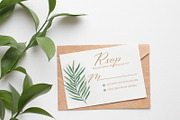 Greenery wedding invitation, an Invitation Template by annago (Thumbnail 2 of 2)
