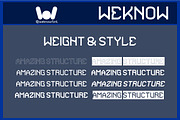 Amazing Structure font, a Font by weknow (Thumbnail 7 of 8)