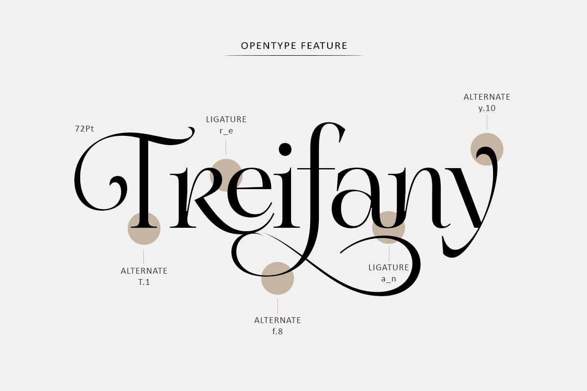 Treifany, a Serif Font by Attract Studio (Photo 5 of 20)
