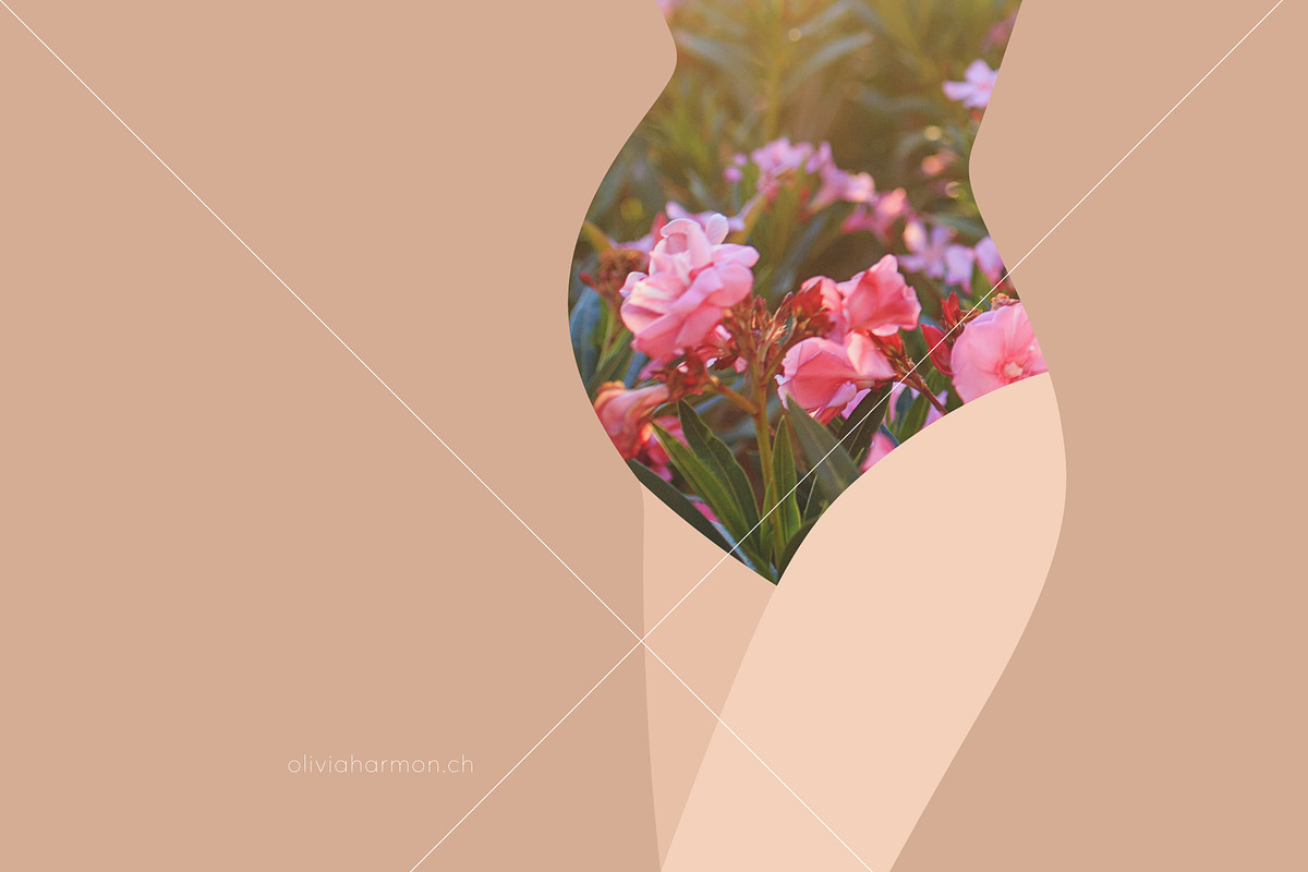 Mama to be & flowers in bloom, a Healthcare Illustration by Living Concepts