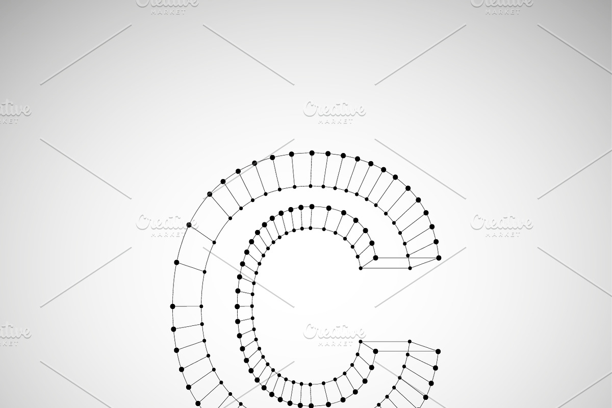 3D Mesh Vector Font preview 4