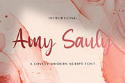 Amy Sauly - Handwritten Font, a Script Font by StringLabs (Thumbnail 1 of 10)