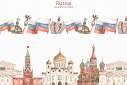 Russia watercolor collection, a Texture Illustration by Marina Ermakova (Thumbnail 8 of 11)