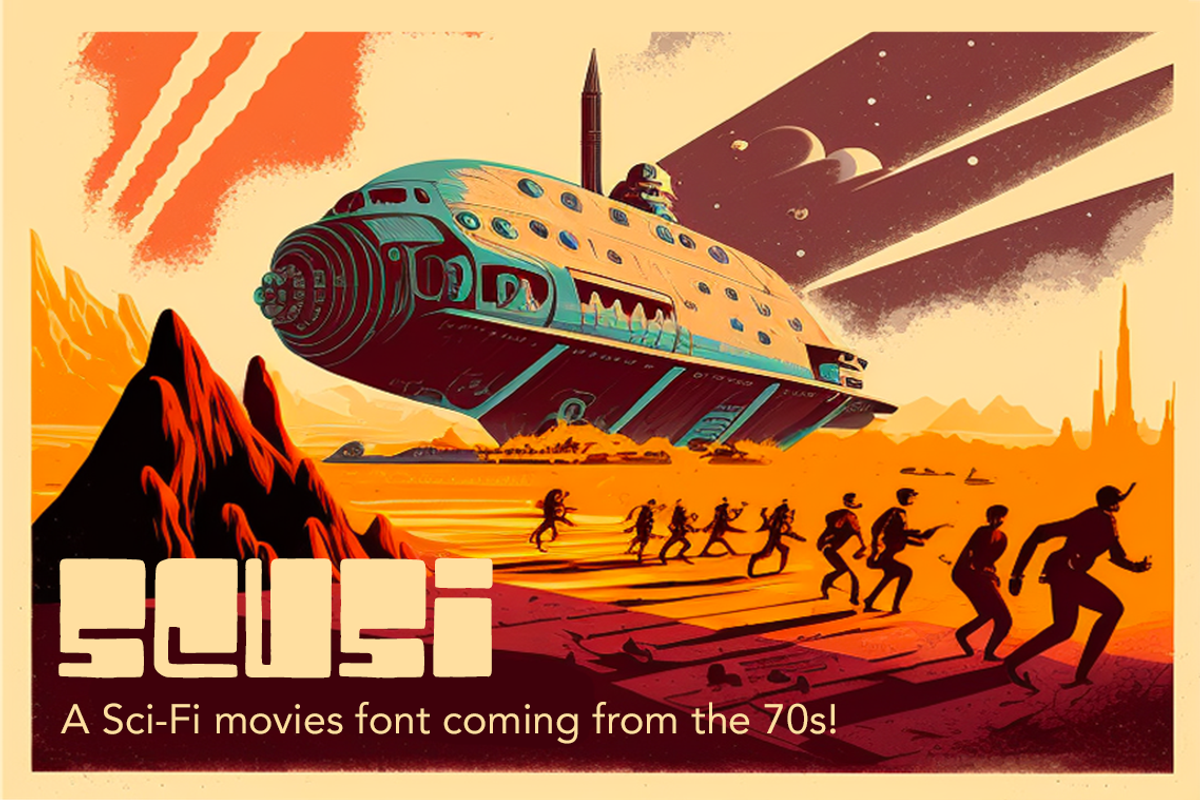 Scusi Font - 30% OFF!!, a Font by Francis Chouquet (Photo 1 of 6)