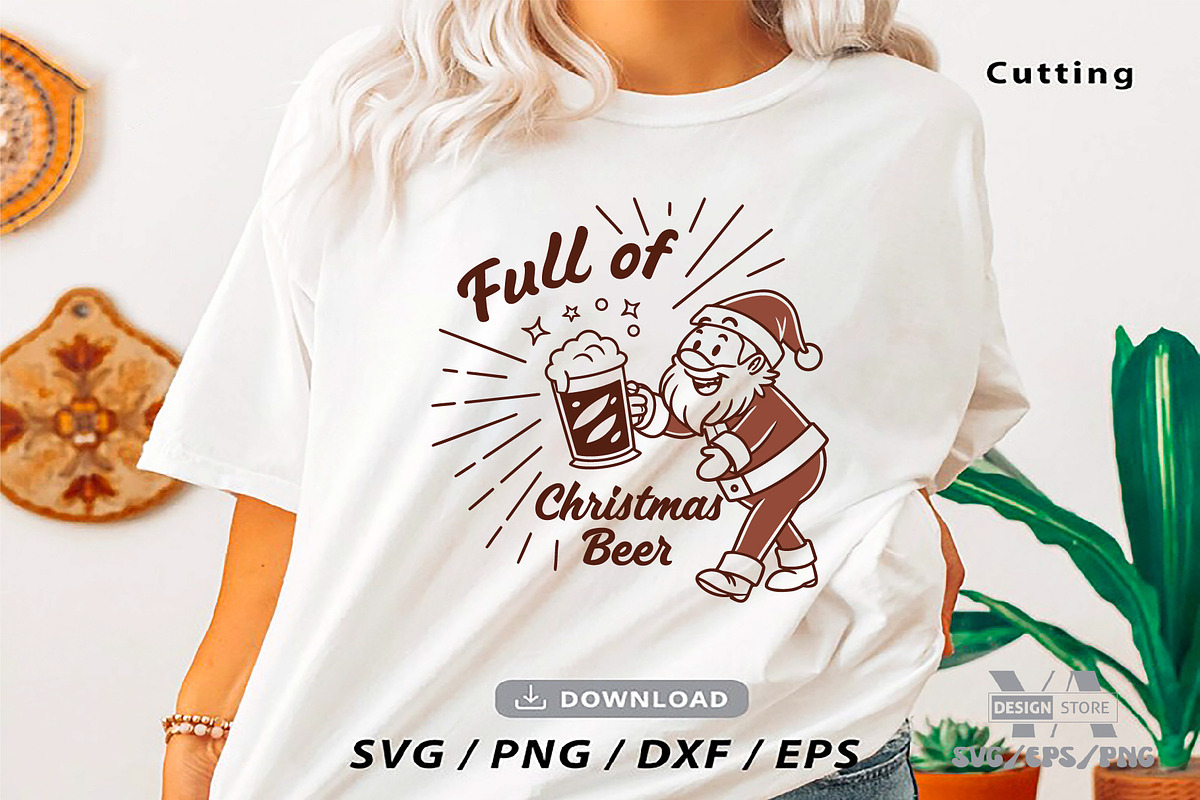 Funny Retro Santa Christmas Bundle, an Object Illustration by Ya_ Design Store (Photo 9 of 13)