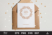 Floral wreath SVG, Wedding wreath, an Object Graphic by ClipartMuchLove (Thumbnail 4 of 7)