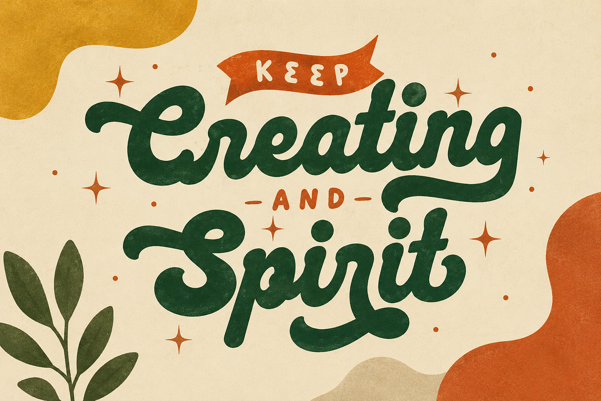 Merriloop - Bold Retro Script Font, a Script Font by PaperMoon (Photo 4 of 8)