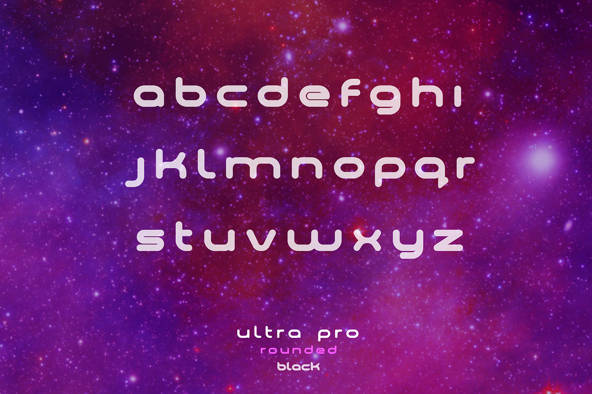 Ultra Pro Rounded Font Family, a Sans Serif Font by Alphabet Agency (Photo 14 of 18)