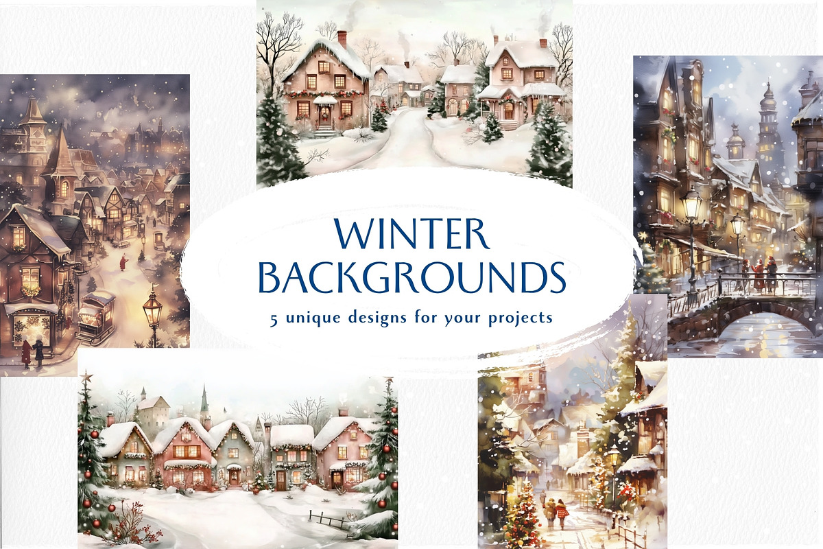 Watercolor Christmas Collage Pack, an Object Graphic by Design Alchemy Studio (Photo 9 of 11)