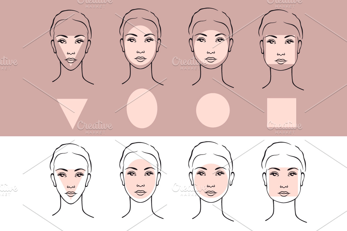 Illustrations of body and face types, a Healthcare Illustration by Mallinka (Photo 3 of 6)