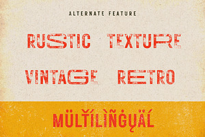 Rustic Printed - Vintage Font