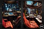 Cyberpunk Vehicle Interior Poster, a Background Graphic by Other Side Art (Thumbnail 3 of 5)