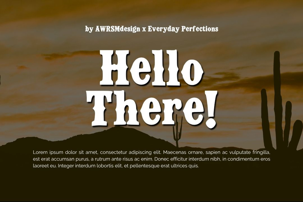 Brinavo | Old Western Display Font, a Serif Font by Everyday Perfection (Photo 3 of 5)